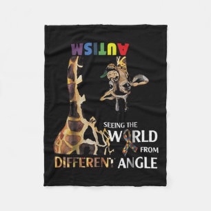 Giraffe Autismus, die Welt von einer anderen Ang z Fleecedecke