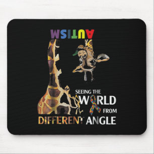 Giraffe Autismus, die Welt von einer anderen Ang z Mousepad