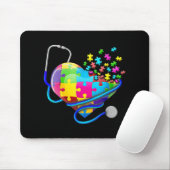 Giraffe Autismus sieht Welt anders Angle Awaren Mousepad (Mit Mouse)