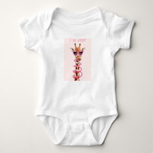 Giraffe Baby Bodysuit 1 Baby Strampler (Vorderseite)