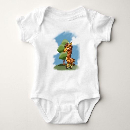 Giraffe Baby Bodysuit Baby Strampler (Vorderseite)