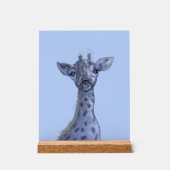 Giraffe Baby Boy Acrylschild (Vorderseite)