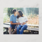 Giraffe Baby Dusche Niedliche Blüte Danke Foto Postkarte (Rückseite)