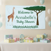 Giraffe Baby Dusche Willkommen Banner