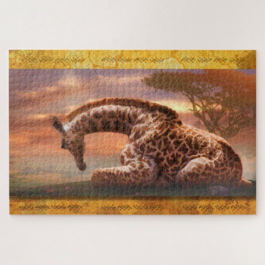GIRAFFE BABY OF AFRICA PUZZLE (Horizontal)