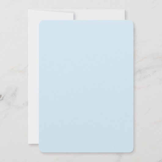 Giraffe Baby Shower Blue Boy Einladung (Rückseite)