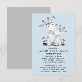 Giraffe Baby Shower Book for Baby Card Einladung