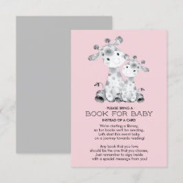 Giraffe Baby Shower Book for Baby Card Einladung