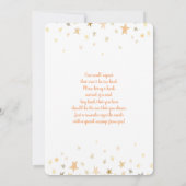 Giraffe Baby Shower Boy Einladung (Rückseite)