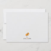 Giraffe Baby Shower Einladung (Rückseite)