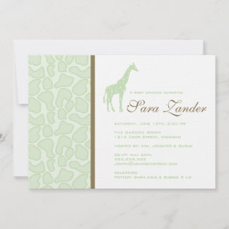 Giraffe Baby Shower Einladung