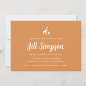 Giraffe Baby Shower Einladung (Vorderseite)