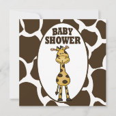 Giraffe Baby Shower Einladung (Vorderseite)