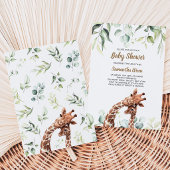 Giraffe Baby Shower Einladung