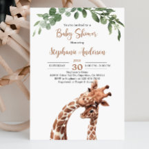 Giraffe Baby Shower Einladung