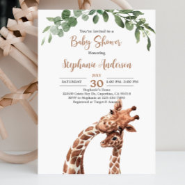Giraffe Baby Shower Einladung