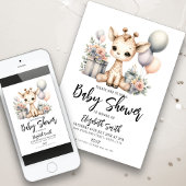 Giraffe Baby Shower Einladung