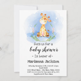 Giraffe Baby Shower Einladung