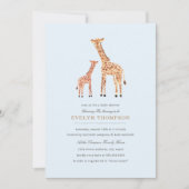 Giraffe Baby Shower Einladung (Vorderseite)