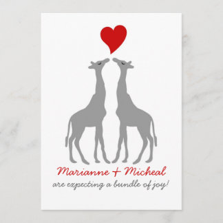 Giraffe Baby Shower Einladung