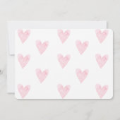 Giraffe Baby Shower Einladungen für ein Mädchen (Rückseite)