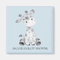 Giraffe Baby Shower Favor Magnet