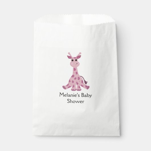 Giraffe Baby Shower Geschenktütchen (Vorderseite)