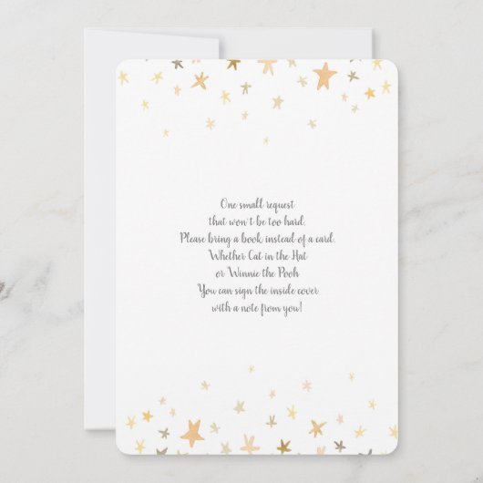 Giraffe Baby Shower Girl Einladung (Rückseite)