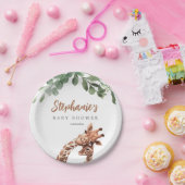 Giraffe Baby Shower Plate Pappteller (Party)
