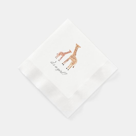 Giraffe Baby Shower Serviette (Ecke)