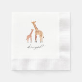 Giraffe Baby Shower Serviette (Vorderseite)