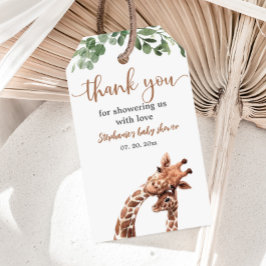 Giraffe Baby Shower Tag Geschenkanhänger