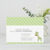 GIRAFFE| BABY SHOWING INVITATION EINLADUNG (Stehend Vorderseite)