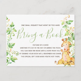Giraffe Baby Showroom Animal Book Request Cards Einladungspostkarte