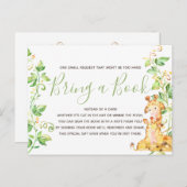 Giraffe Baby Showroom Animal Book Request Cards Einladungspostkarte (Vorne/Hinten)