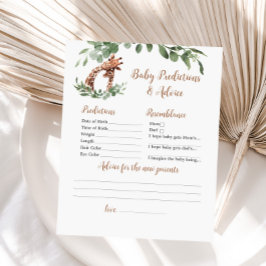 Giraffe-Baby-Vorhersagen und Ratgeber