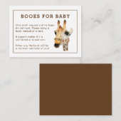 Giraffe Babydusche für Buchungsanfragen Beilage Ka Begleitkarte (Vorne/Hinten)