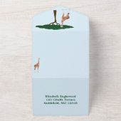 Giraffe Babydusche mit UAWG All In One Einladung (Außenbereich)