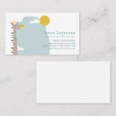 Giraffe Babysitter Kindermädchen Visitenkarte (Vorne/Hinten)