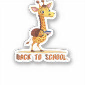 Giraffe Back To School Classic T-Shirt Aufkleber (Vorderseite)