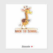 Giraffe Back To School Classic T-Shirt Aufkleber (Blatt)