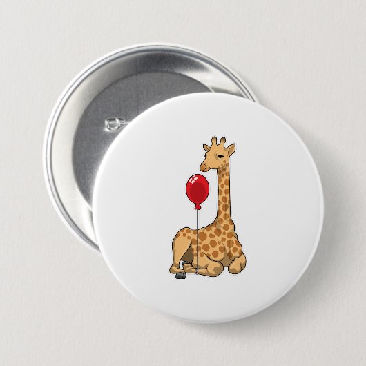 Giraffe Balloon Button (Vorne & Hinten)