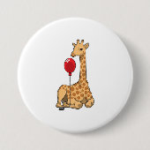 Giraffe Balloon Button (Vorderseite)