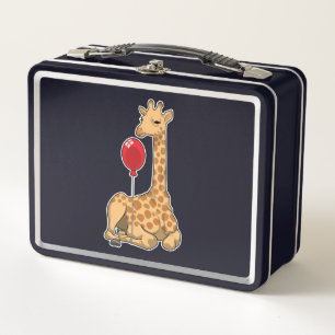 Giraffe Balloon Metall Brotdose