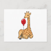 Giraffe Balloon Postkarte (Vorderseite)