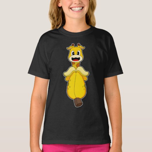 Giraffe Banana T-Shirt (Vorderseite)
