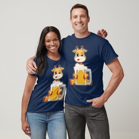 Giraffe Beer Tasse Beer T-Shirt (Unisex)