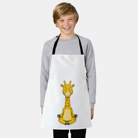 Giraffe bei der Yoga-Meditation Schürze (Getragen)