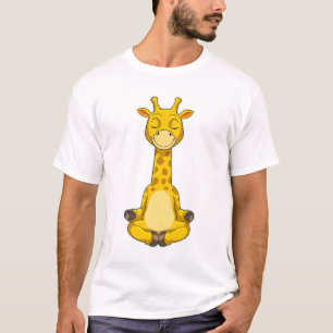 Giraffe bei der Yoga-Meditation T-Shirt