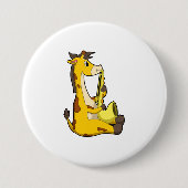 Giraffe bei Musik mit Saxophone.PNG Button (Vorderseite)